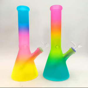 Vivid Ombre Frosted Bong