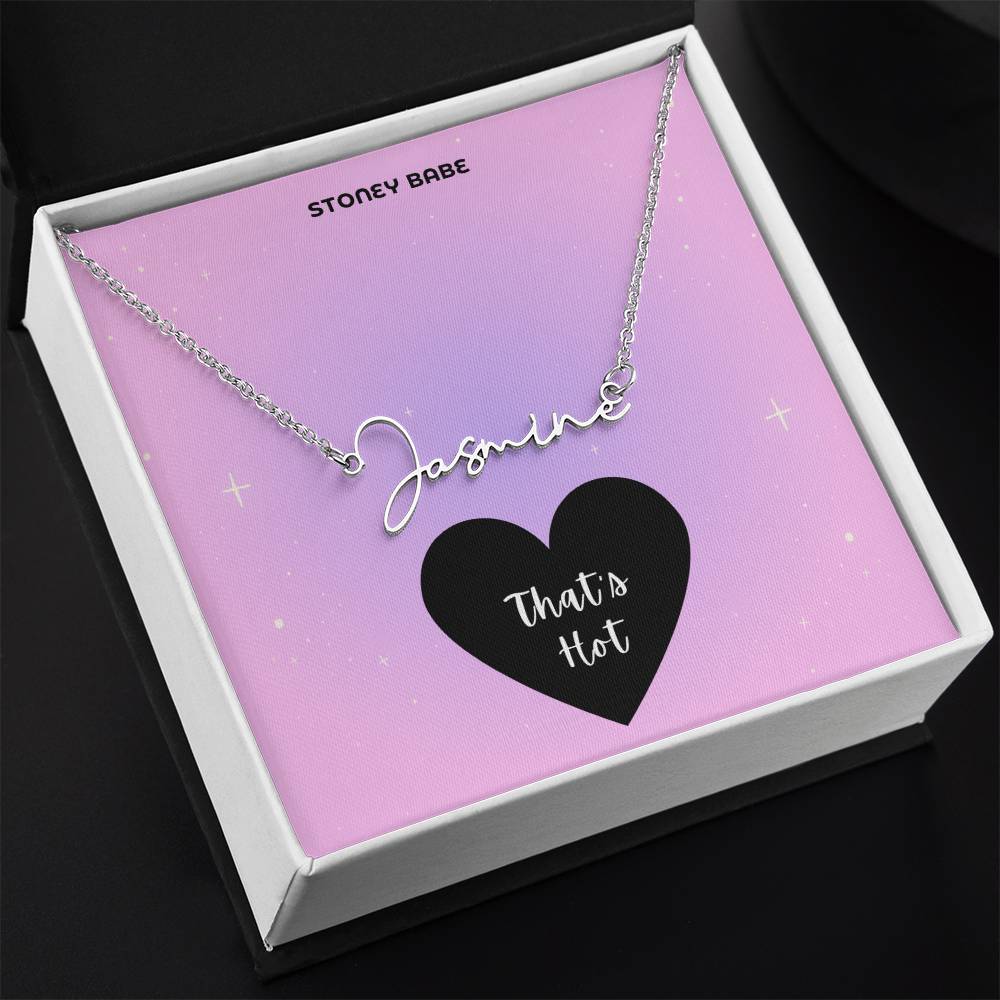 Dainty Personalized Name Necklace | That's Hot
