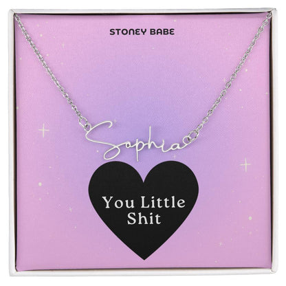 Dainty Personalized Name Necklace | You Little Shit