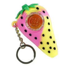 Load image into Gallery viewer, Silicone Strawberry Keychain Pipe
