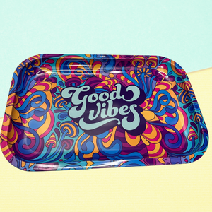 Large Good Vibes Rolling Tray
