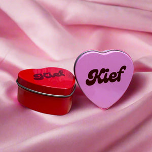 Adorable Heart Kief Storage Tin