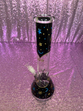 Load image into Gallery viewer, 14” Glow In The Dark Black Celestial Bong
