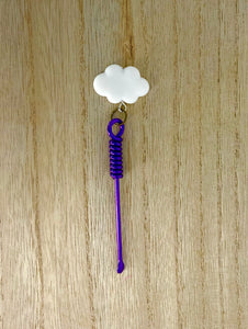 Keychain dab tool with cloud charm