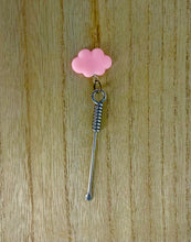 Load image into Gallery viewer, Keychain dab tool with cloud charm
