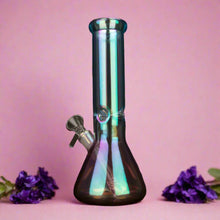 Load image into Gallery viewer, Iridescent Beaker Water Pipe 8 Inch
