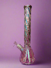 Load image into Gallery viewer, 16” Swirly Iridescent Bong
