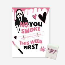 Load image into Gallery viewer, Ghost Face Cannabis Greeting Card
