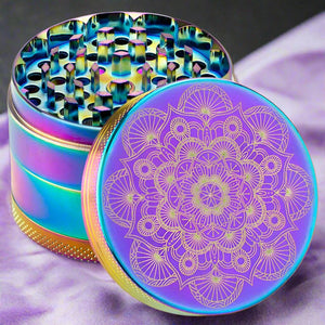 Rainbow Mandala Herb Grinder