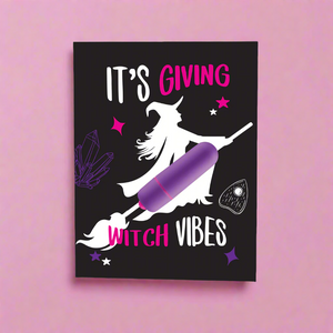 Witchy Vibrator Greeting Card • Naughty Vibes