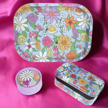 Load image into Gallery viewer, Vibrant Floral 3 Piece Smoking Set
