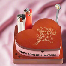 Load image into Gallery viewer, Ceramic Heart Ashtray Set with Lid and Lighter Holder
