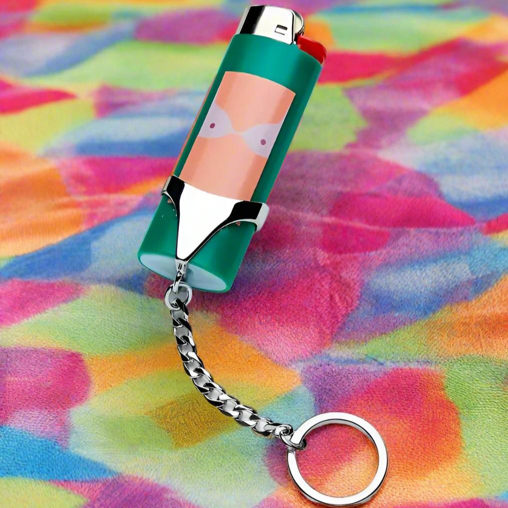 Swimsuit Lighter Keychain