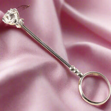 Load image into Gallery viewer, Silver Rose Joint Holder Ring
