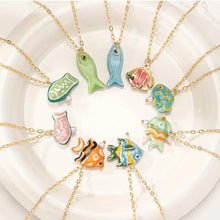 Load image into Gallery viewer, Dainty Ceramic Fish Necklace
