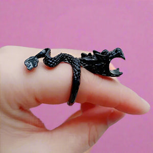 Black Dragon Cigarette / Joint Ring