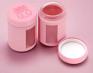 4-Pack Pink Airtight Storage Jars