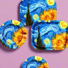 Load image into Gallery viewer, Swirly Sunflower Tray Set
