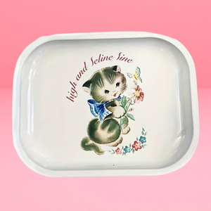 High And Feline Fine Rolling Tray