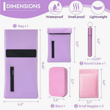 Load image into Gallery viewer, Pink Pocket Accessory Smell Proof Set
