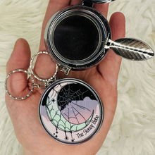 Load image into Gallery viewer, Spooky Moon Pocket Ashtray Keychain
