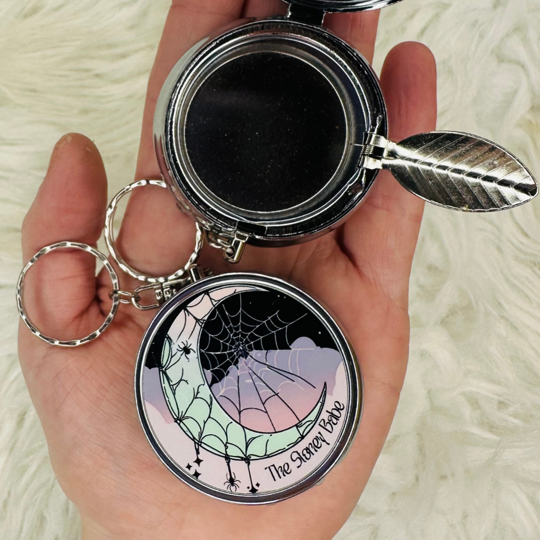 Spooky Moon Pocket Ashtray Keychain