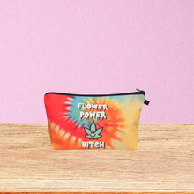 Load image into Gallery viewer, Flower Power Zipper Pouch
