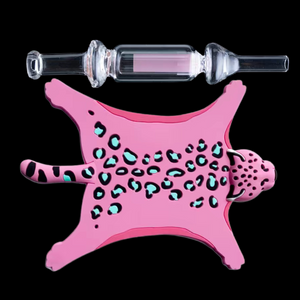 Pink Nectar Collector and Silicone Mat Set