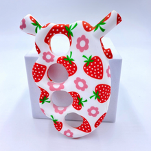 Load image into Gallery viewer, Silicone Strawberry Knuckle Bubbler
