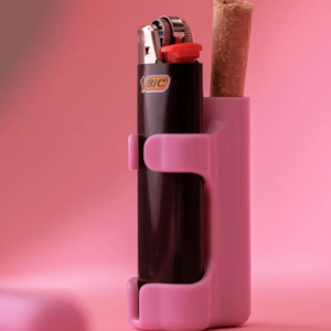 Pink Lighter and Joint Case