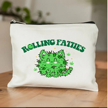 Load image into Gallery viewer, Rolling Fatties Canvas Zipper Bag
