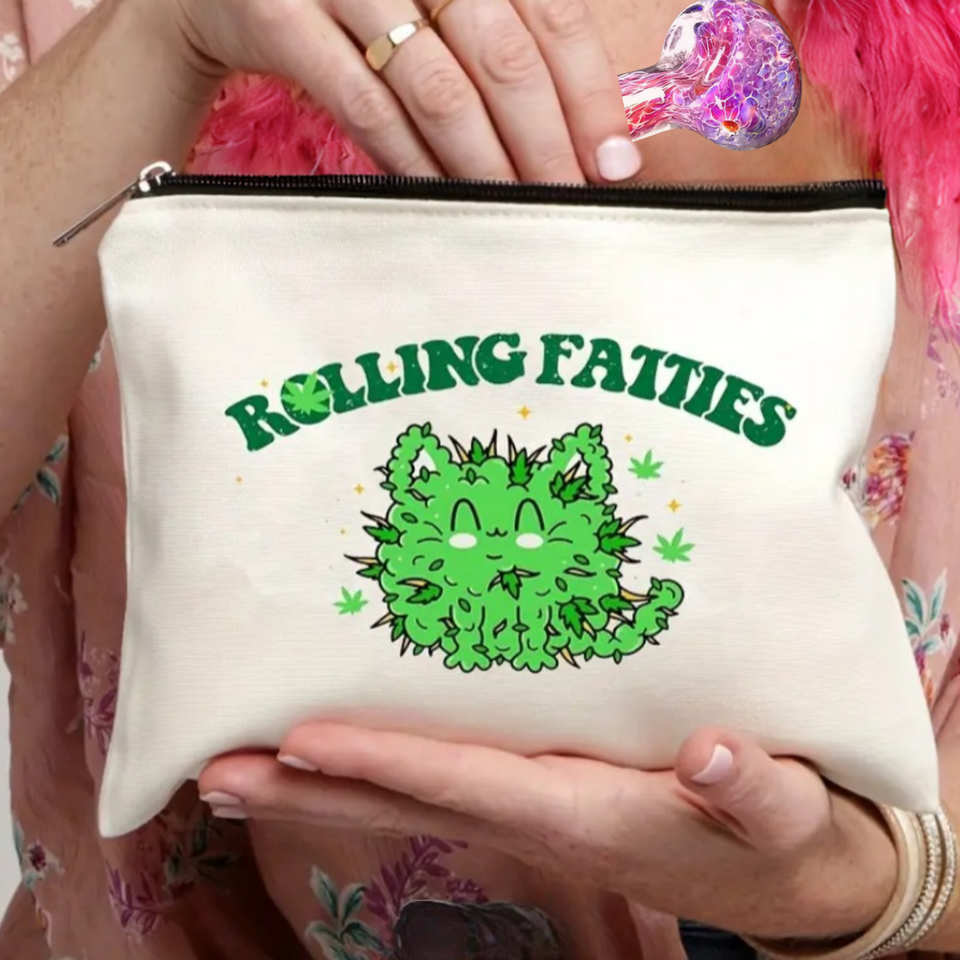 Rolling Fatties Canvas Zipper Bag