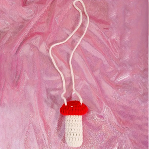 Handmade Crochet Mushroom Lighter Pouch