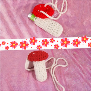 Handmade Crochet Mushroom Lighter Pouch