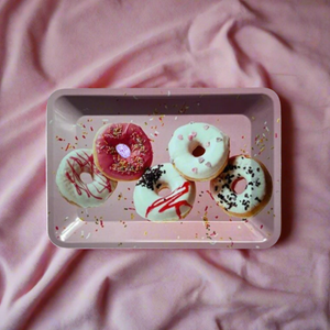 Pink Donut Tray