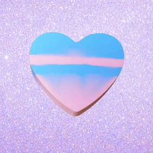 Load image into Gallery viewer, Blue &amp; Pink Heart Silicone Wax Container
