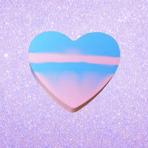 Blue & Pink Heart Silicone Wax Container