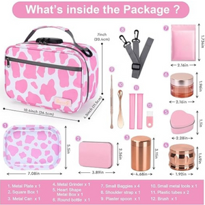 Pink Cow Lock Box Accessory Set