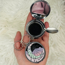 Load image into Gallery viewer, Spooky Moon Pocket Ashtray Keychain
