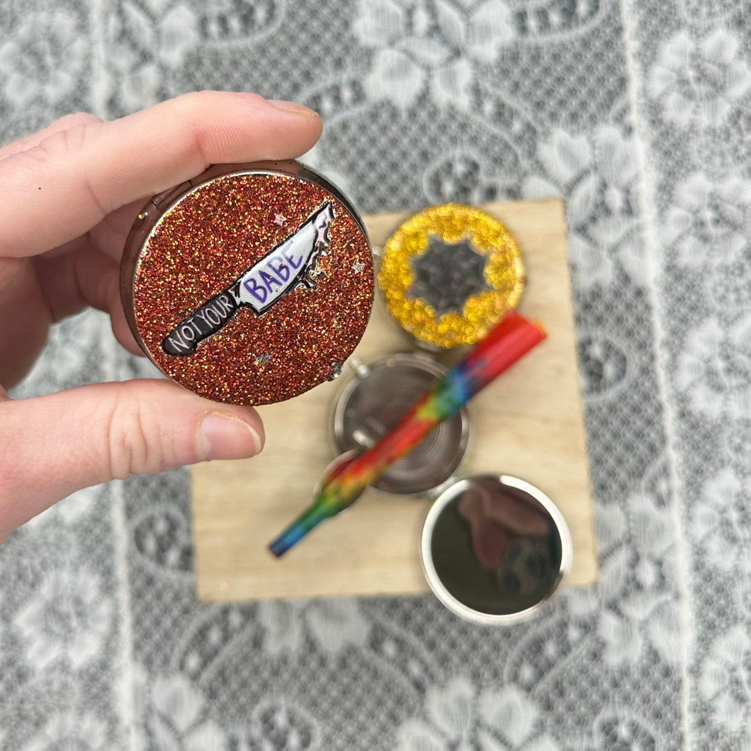 Spooky Sparkly Pocket Keychain Ashtray