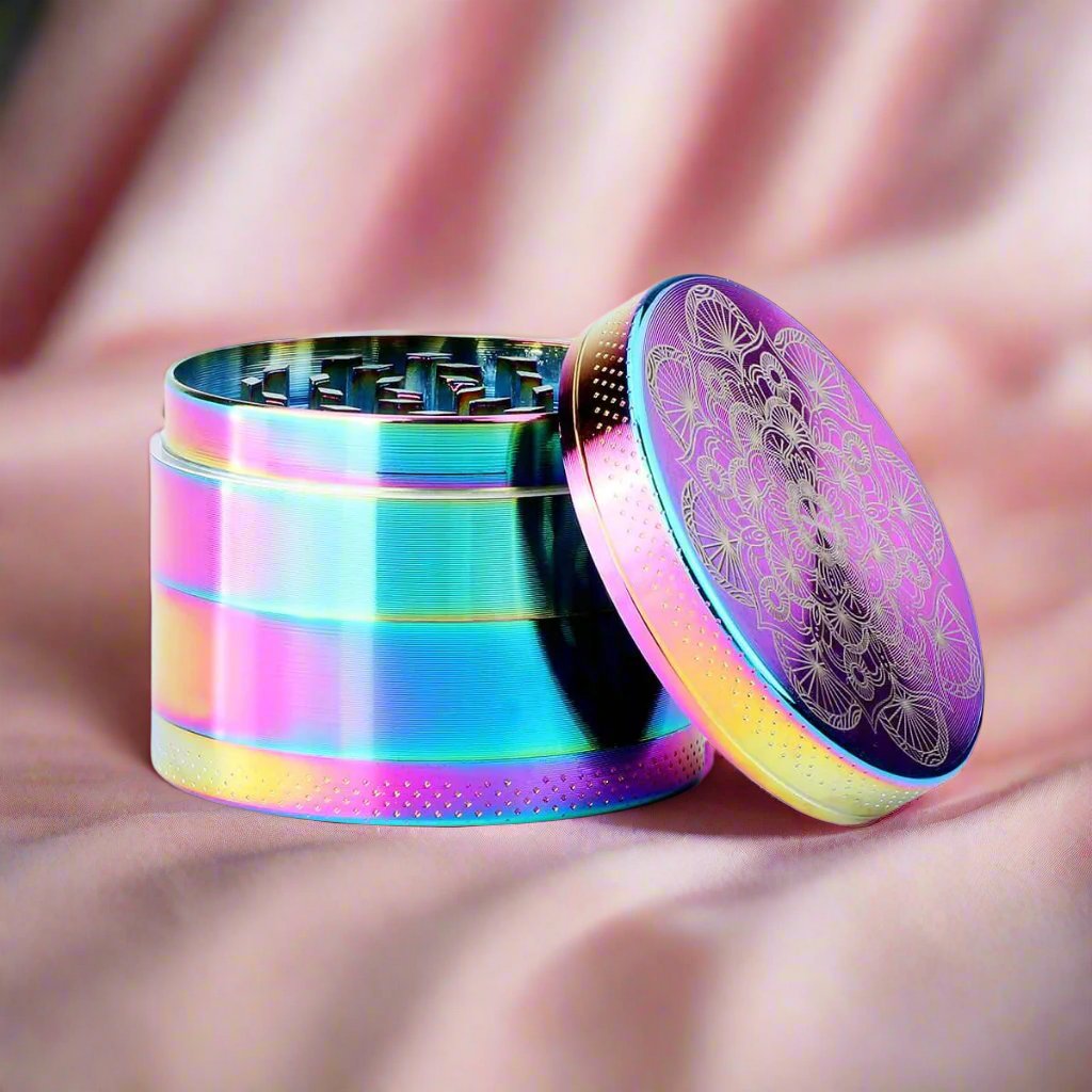 Rainbow Mandala Herb Grinder