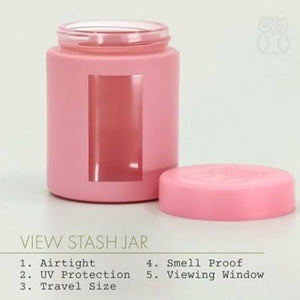 4-Pack Pink Airtight Storage Jars