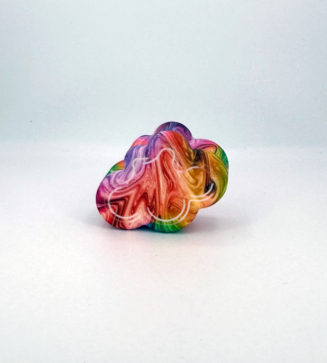 Rainbow Cloud Silicone Dab Container