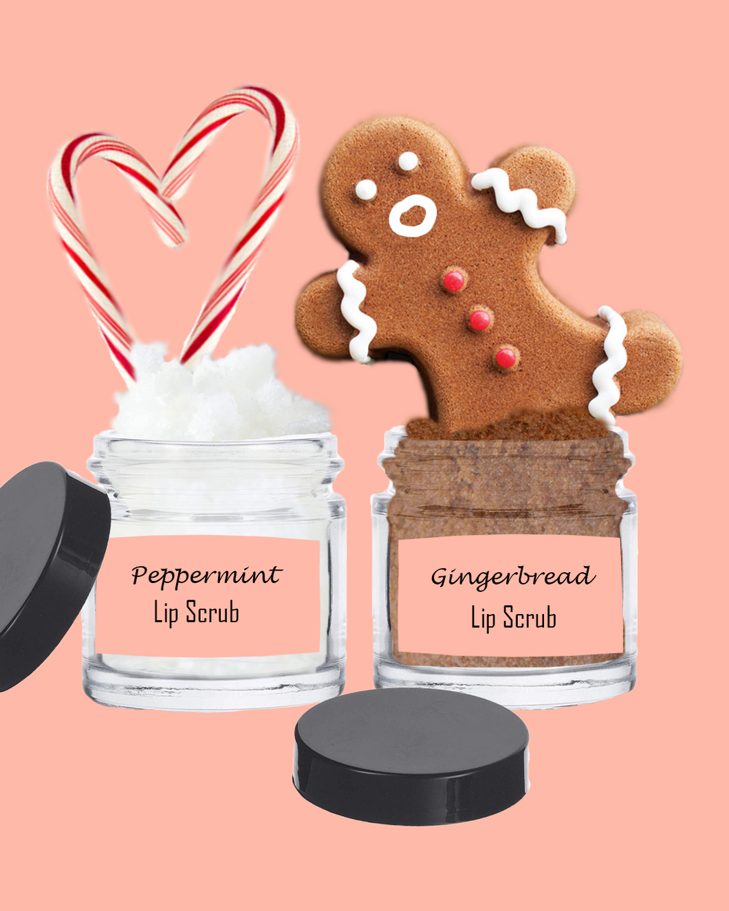 CBD Christmas Lip Scrub | Gingerbread & Peppermint | 50mg CBD