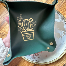 Load image into Gallery viewer, Leather Blooming Cactus Rolling Tray
