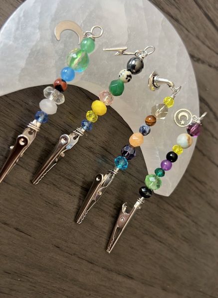 Witchy Hand Beaded Roach Clip