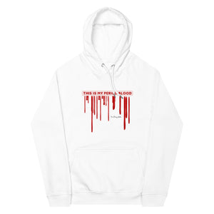 This Is My Period Blood Unisex eco raglan hoodie
