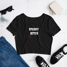 Load image into Gallery viewer, Spooky B*tch Women’s Crop Tee
