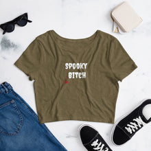 Load image into Gallery viewer, Spooky B*tch Women’s Crop Tee
