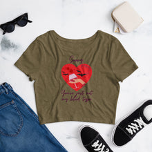 Load image into Gallery viewer, Sorry You&#39;re Just Not My Blood Type Women’s Crop Tee

